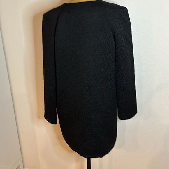 Ba&sh sz 1, M jacket black with gold details wool cotton  blend shoulder detail - Picture 5 of 9